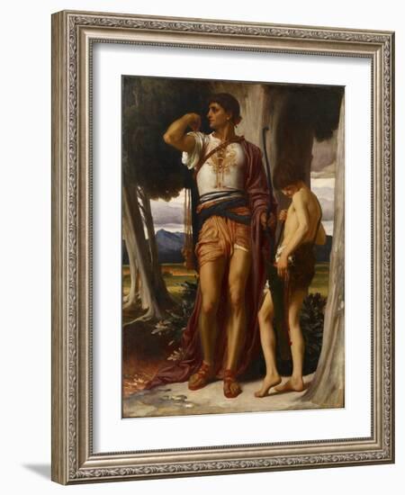 Jonathan’S Token to David, C.1868-Frederic Leighton-Framed Giclee Print