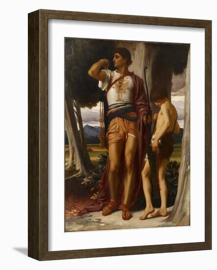 Jonathan’S Token to David, C.1868-Frederic Leighton-Framed Giclee Print