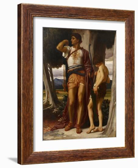 Jonathan’S Token to David, C.1868-Frederic Leighton-Framed Giclee Print