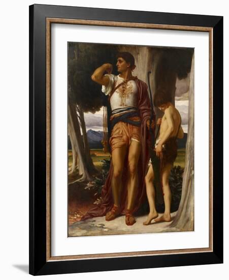 Jonathan’S Token to David, C.1868-Frederic Leighton-Framed Giclee Print