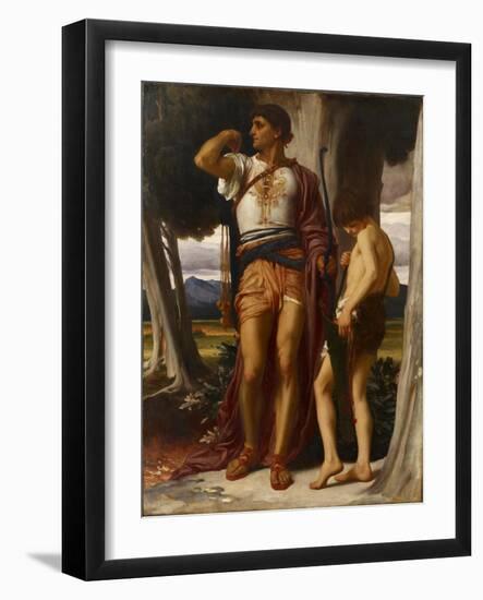 Jonathan’S Token to David, C.1868-Frederic Leighton-Framed Giclee Print