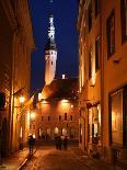 Town Hall in Distance, on Raekoja Plats, Tallinn, Estonia-Jonathan Smith-Framed Photographic Print