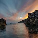 Sunset from Portwrinkle Harbour Se Cornwall-Jonathan Somers-Photographic Print