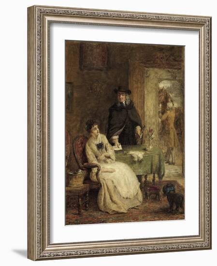 Jonathan Swift and Vanessa, 1881-William Powell Frith-Framed Premium Giclee Print