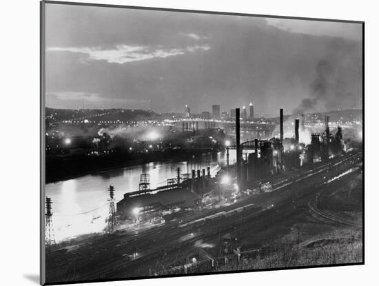 Jones and Laughlin Steel Mill, Pittsburgh, Pennsylvania-null-Mounted Photographic Print
