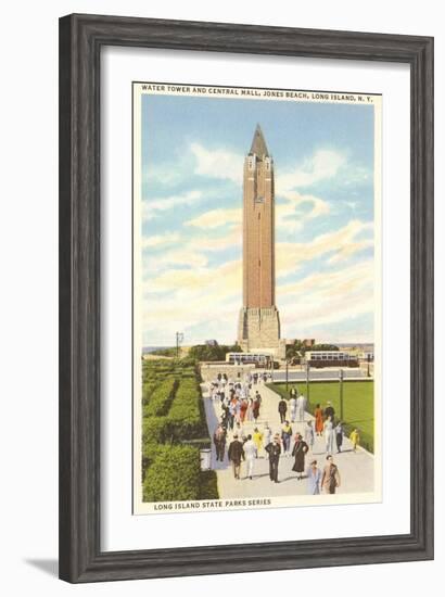 Jones Beach Water Tower, Long Island, New York-null-Framed Art Print