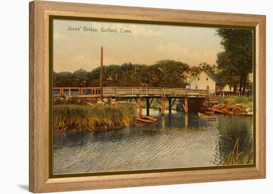 Jones' Bridge, Guilford, Connecticut-null-Framed Stretched Canvas