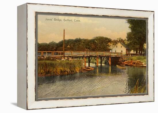 Jones' Bridge, Guilford, Connecticut-null-Framed Stretched Canvas