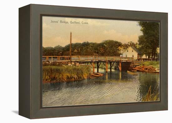 Jones' Bridge, Guilford, Connecticut-null-Framed Stretched Canvas