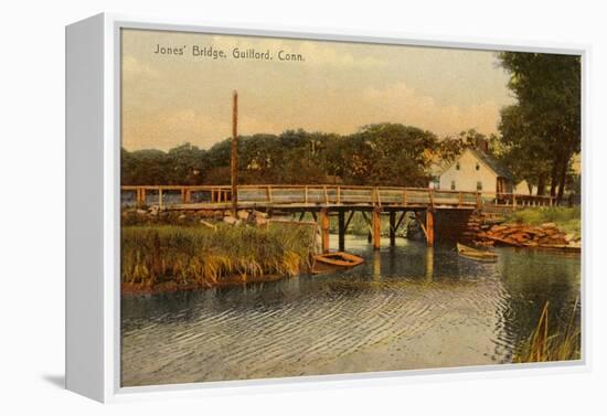 Jones' Bridge, Guilford, Connecticut-null-Framed Stretched Canvas