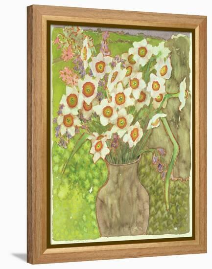 Jonquils at Twilight, 1999-Lillian Delevoryas-Framed Premier Image Canvas