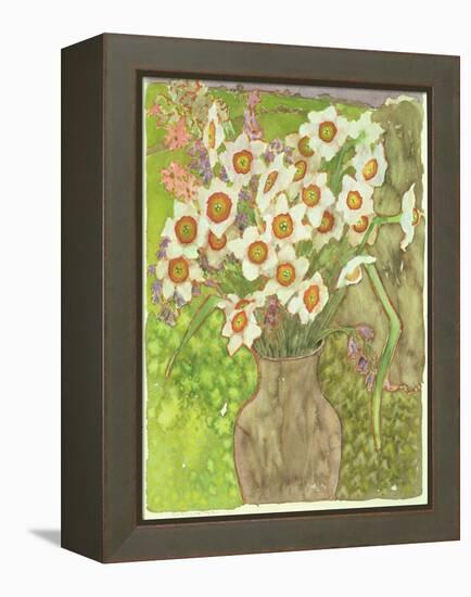 Jonquils at Twilight, 1999-Lillian Delevoryas-Framed Premier Image Canvas