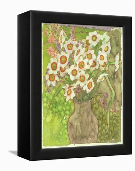 Jonquils at Twilight, 1999-Lillian Delevoryas-Framed Premier Image Canvas