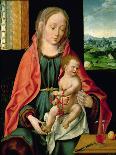 The Holy Family, Centre Panel of a Triptych, C.1530 (Panel)-Joos van Cleve-Giclee Print