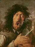 The Smoker (Oil on Panel)-Joos Van Craesbeeck-Giclee Print