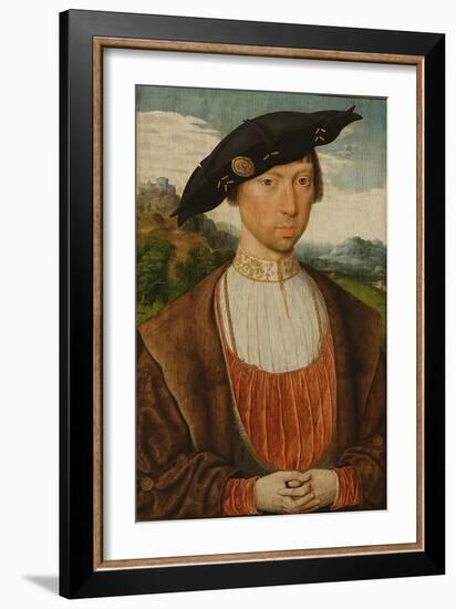 Joost Van Bronkhorst (Oil on Panel)-Jan Mostaert-Framed Giclee Print