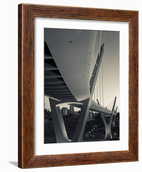 Jordan, Amman, Amman Suspension Bridge-Walter Bibikow-Framed Photographic Print