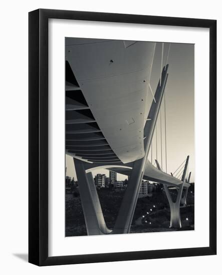 Jordan, Amman, Amman Suspension Bridge-Walter Bibikow-Framed Photographic Print