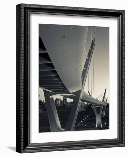 Jordan, Amman, Amman Suspension Bridge-Walter Bibikow-Framed Photographic Print