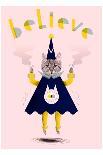 Inspirational Wizard Cat-Jordan Andrew Carter-Framed Giclee Print