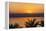 Jordan, Dead Sea. Sunset over the Dead Sea with the Mountains of Israel Beyond.-Nigel Pavitt-Framed Premier Image Canvas