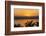 Jordan, Dead Sea. Sunset over the Dead Sea with the Mountains of Israel Beyond.-Nigel Pavitt-Framed Photographic Print