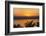 Jordan, Dead Sea. Sunset over the Dead Sea with the Mountains of Israel Beyond.-Nigel Pavitt-Framed Photographic Print