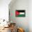 Jordan Flag Design with Wood Patterning - Flags of the World Series-Philippe Hugonnard-Framed Stretched Canvas displayed on a wall