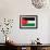 Jordan Flag Design with Wood Patterning - Flags of the World Series-Philippe Hugonnard-Framed Art Print displayed on a wall