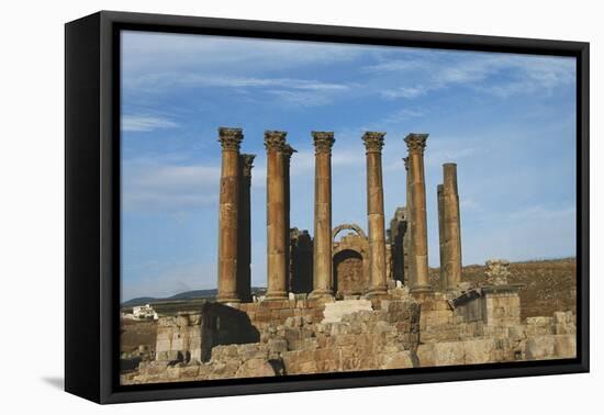 Jordan, Jerash, Temple of Artemis-Claudia Adams-Framed Premier Image Canvas