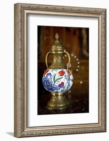 Jordan, Madaba. Traditional lantern.-Dave Bartruff-Framed Photographic Print