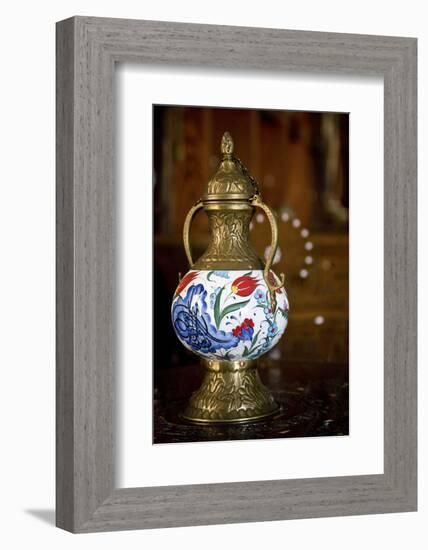 Jordan, Madaba. Traditional lantern.-Dave Bartruff-Framed Photographic Print