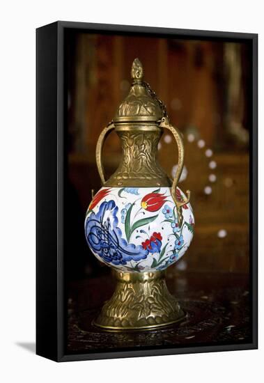 Jordan, Madaba. Traditional lantern.-Dave Bartruff-Framed Premier Image Canvas