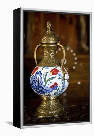 Jordan, Madaba. Traditional lantern.-Dave Bartruff-Framed Premier Image Canvas