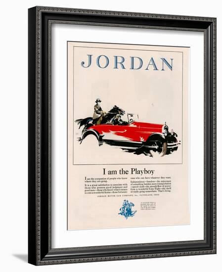 Jordan, Magazine Advertisement, USA, 1926-null-Framed Giclee Print