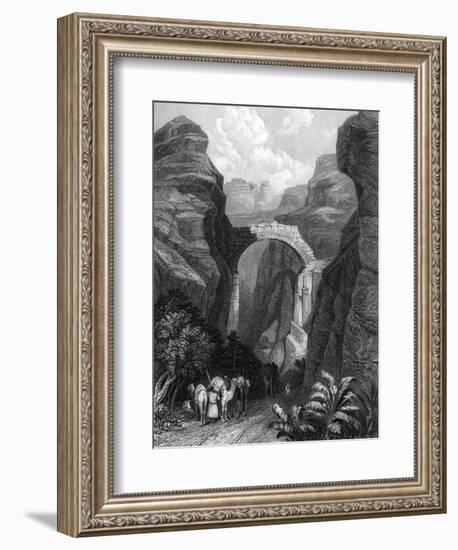 Jordan, Petra, Edom 1835-W Finden-Framed Premium Giclee Print