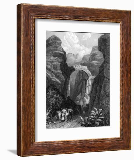 Jordan, Petra, Edom 1835-W Finden-Framed Premium Giclee Print