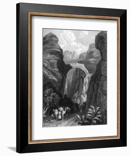 Jordan, Petra, Edom 1835-W Finden-Framed Premium Giclee Print