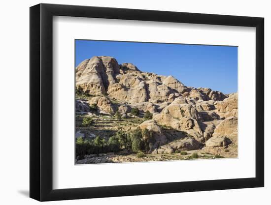 Jordan, Petra. the Attractive Sandstone Rock Formations-Nigel Pavitt-Framed Photographic Print
