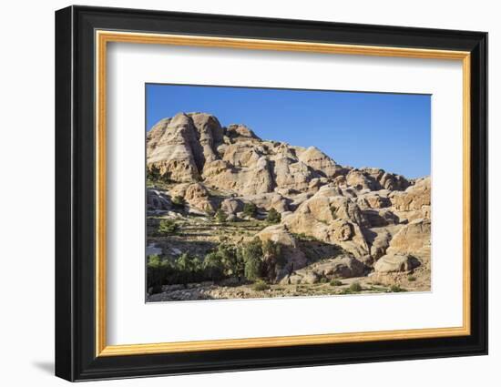 Jordan, Petra. the Attractive Sandstone Rock Formations-Nigel Pavitt-Framed Photographic Print