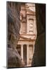 Jordan, Petra. the Siq Is the Main Entrance to the Ancient Nabataean City of Petra. Al Khazneh-Nigel Pavitt-Mounted Photographic Print