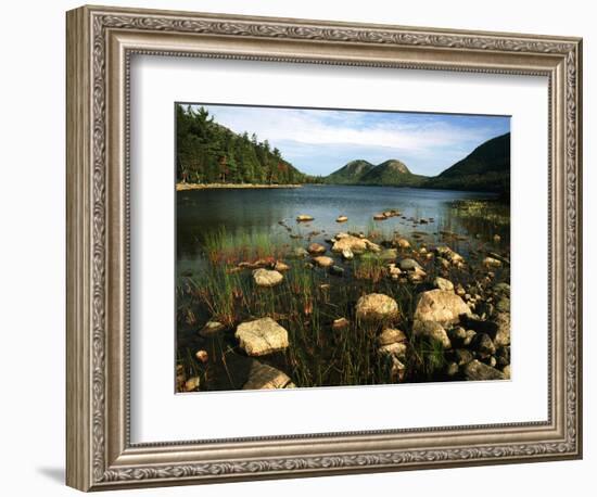 Jordan Pond and the Bubbles Mountain, Acadia National Park, Maine, USA-Adam Jones-Framed Photographic Print