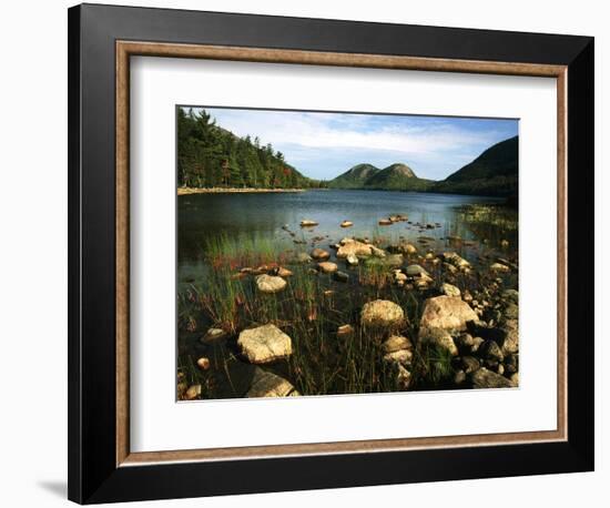 Jordan Pond and the Bubbles Mountain, Acadia National Park, Maine, USA-Adam Jones-Framed Photographic Print