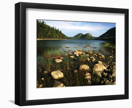 Jordan Pond and the Bubbles Mountain, Acadia National Park, Maine, USA-Adam Jones-Framed Photographic Print