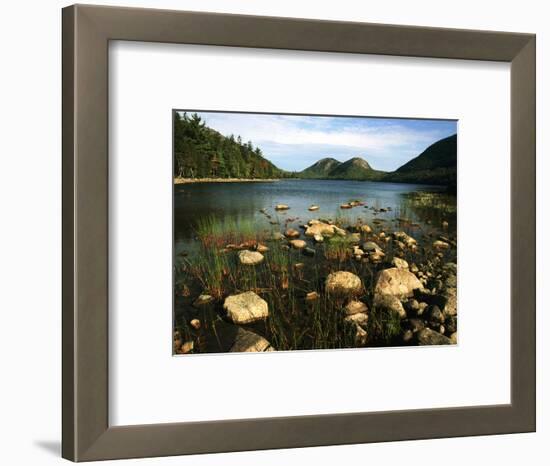 Jordan Pond and the Bubbles Mountain, Acadia National Park, Maine, USA-Adam Jones-Framed Photographic Print