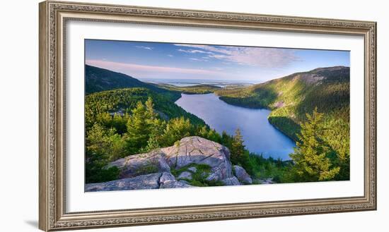 Jordan Pond from the North Bubble, Acadia National Park, Maine, USA-null-Framed Photographic Print