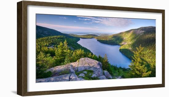 Jordan Pond from the North Bubble, Acadia National Park, Maine, USA-null-Framed Photographic Print