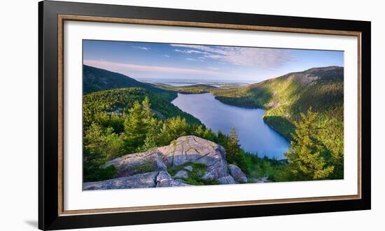 Jordan Pond from the North Bubble, Acadia National Park, Maine, USA-null-Framed Photographic Print