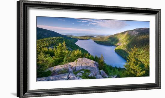 Jordan Pond from the North Bubble, Acadia National Park, Maine, USA-null-Framed Photographic Print