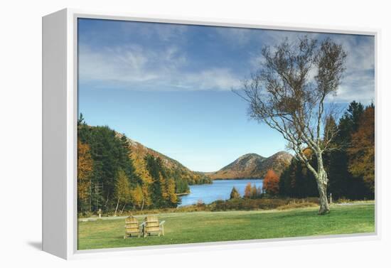 Jordan Pond in Autumn, Acadia National Park-Vincent James-Framed Premier Image Canvas